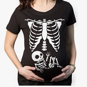 Crazy Dog Maternity Skeleton T-Shirt